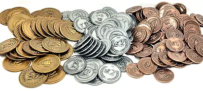 151 Metal Lira Coins For Stonemaier Games VITICULTURE Coins Fake Play Coins Lira • $52.25