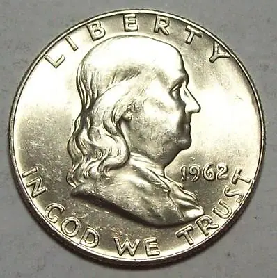 1962-D FRANKLIN HALF DOLLAR Nice BU's To Choice BU's *Free U.S.SHIP 20 AVAILABLE • $20.50