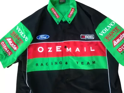 FORD Ozemail Supercars Racing Team Fully Sponsored Pit Crew Shirt 5XL • $69.99