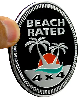 1pc Beach Rated Sticker Decal Emblem 4x4 Badge Auto Fender 6cm 2.36  • $7.78