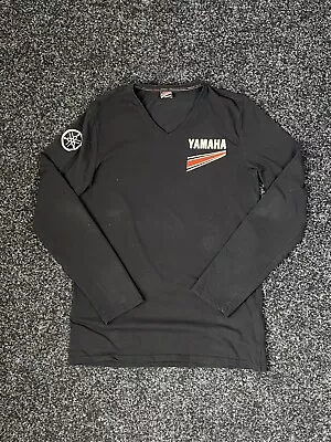 Vintage Yamaha Racing Adult Mens M Long Sleeve T Shirt Faded Black • $30