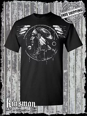 Hawk Dreamcatcher Spirit Indian T-Shirt Native American Feathers • $17.95