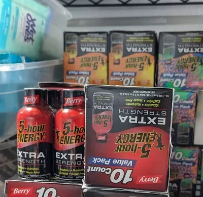 20 5 Hour Energy Shots Extra Strength 1.9 Fl Oz Berry Other Bb Vary 2024/2025!+ • $46