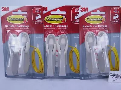 3 X 2 Packs 3M Command Cord Bundlers 17304 - XA004194628 • $46.99