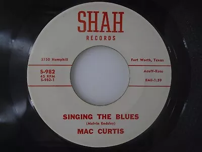 TX Rockabilly Country MAC CURTIS Singing The Blues Black Mountain SHAH 982 EX • $24.99