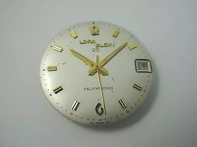 Selfwinding Lord Elgin 25 Pearl 26.48mm Vintage Watch Dial Date Window Gold Mrks • $39