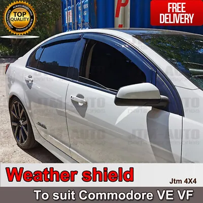 $53.09 • Buy Premium Weather Shield Window Visors Weathershield For Holden Commodore VE VF