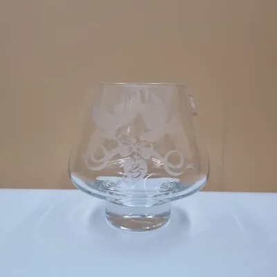 Caithness Glass Celebration 25th Anniversary Bowl Vase Silver Wedding ClearLabel • £10.95