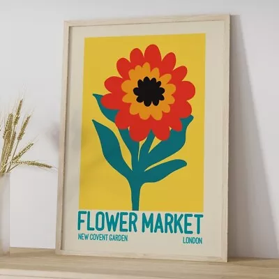 Flower Market Art Print Covent Garden Art Print London Flower Print • £30.59