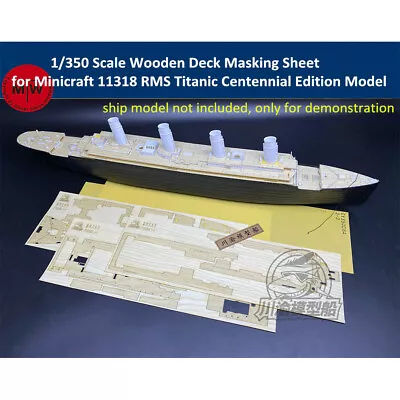 1/350 Scale Wooden Deck Masking Sheet For Minicraft 11318 RMS Titanic Model • $26