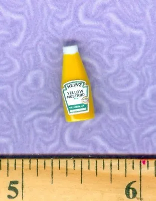 Dollhouse Miniature Size Yellow Mustard Bottle • $3.89