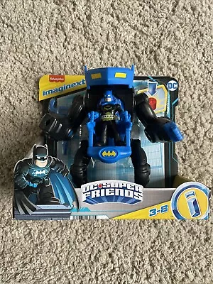 Fisherprice DC Super Friends Imaginext Batman Battling Robot Light Up Toy Easter • £14.99