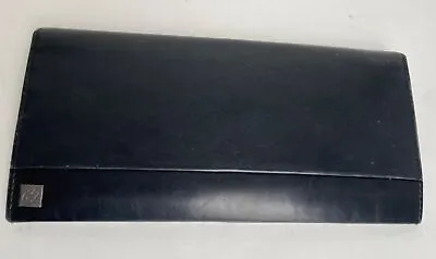 RARE - Mandarina Duck Black Leather Zip Travel Wallet Purse Pocketbook • $69.99