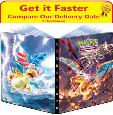 POKEMON TCG Portfolio 9 Pocket Card Album Scarlet & Violet 3 Obsidian Flames • $27.95