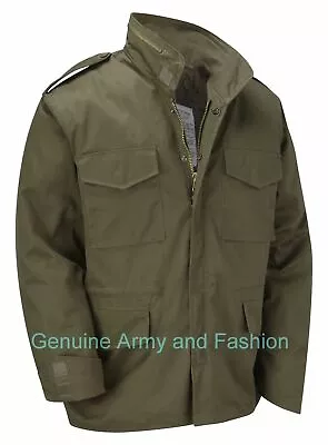 M65 US Army Jacket Vintage Military Field Top Combat Lined Coat Urban Camo Navy • £49.99