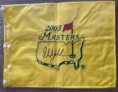 Phil Mickelson 2003 Masters Signed Flag • $300