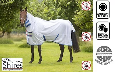 MESH FLY RUG Shires Tempest Original Combo Full Neck Horse Rug 80%UV Protection • £43.19