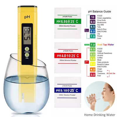 £8 • Buy Digital Electric PH Meter LCD Tester Pocket Hydroponics Aquarium Water Test Pen