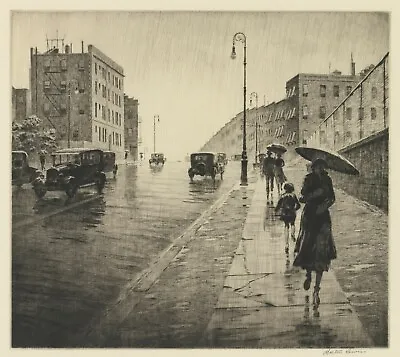 Rainy Day Queens : Martin Lewis : 1931 :  Archival Quality Art Print 13 X19  • $87.95