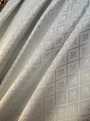 £199 • Buy 70% OFF John Lewis Curtains MTM Extra Wide For Patio Door/Bay Window Silver Grey