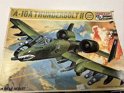 Minicraft Thunderbolt II 1/72 Model Aircraft Kit A-10A  #1206 99% Complete C4 • $5.99