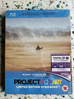 **LAWRENCE OF ARABIA** “Project Pop Art” UK Blu-ray STEELBOOK - New & Sealed!! • £6.50