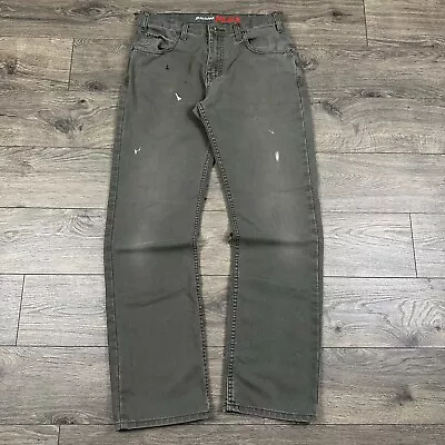 Vintage Dickies Carpenter Pants Adult 32x32 Green Distressed Heavy Canvas Flex • $24.95