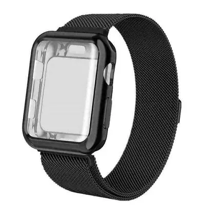 Metal Metal Band+Case For Apple Watch Series 9 8 7 6 5 4 3 SE 41/44/45/49mm • $8.99