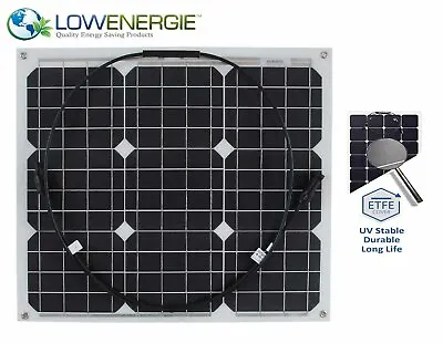 30w Flexible Solar Panel PV Photo-voltaic Boat Marine Caravan Home White • £35.99