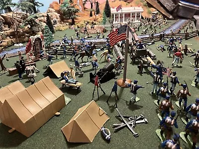 Marx Blue & Gray  Civil War  Playset Toy Soldiers Fully Painted • $450