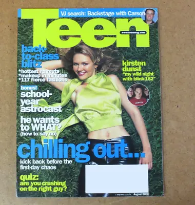 Teen Magazine - KIRSTEN DUNST Christina Aguilera BRITNEY SPEARS Blink-182 • $19