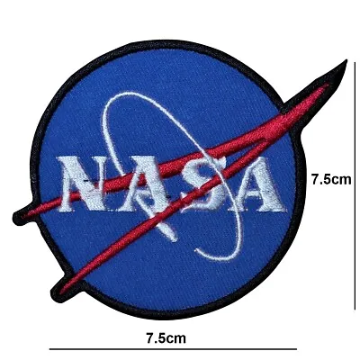 Nasa Iron Or Sew On Patch Embroidered Applique Badge Logo. • £2.99