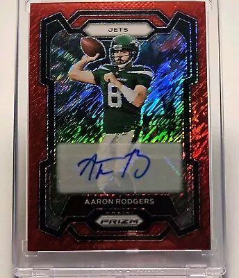 2023 Prizm Red Shimmer Arron Rodgers Auto /35 • $399