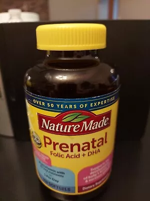 Nature Made Prenatal Supplement With Folic Acid & DHA. 150 Softgels. Exp. 3/2025 • $18.99