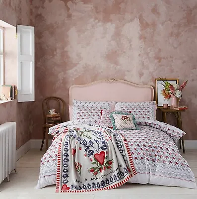Cath Kidston Cherished Duvet Cover Bed Set 100% Cotton Bedding • £28