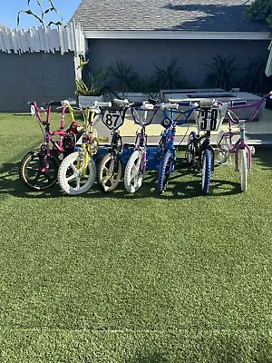 Set Of 7 Old School 16” Bmx Bikes  Gt Performer Dyno Mirra Dinky Pit Bike • $10000