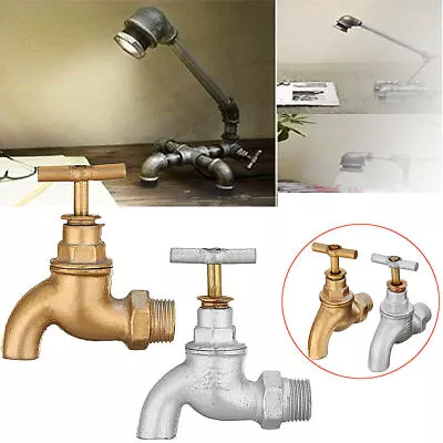 Gold/Silver Table Lamp Parts Retro Switch Valve Steampunk Light Industrial Pipe • $12.06