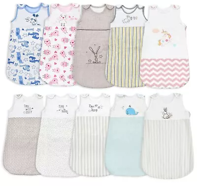 Nursery 100% Cotton Baby Sleeping Bag Boys Girls Upto 2.5 Tog Snoozebag SleepBag • £12.95