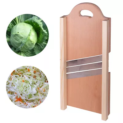 Wooden Cabbage Shredder Slicer Mandolin Large Vegetable Cutter Vegetable Grater • $51.71