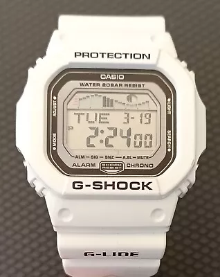 Casio G-Shock G-LIDE GLX-5600 White Resin Case Band Men's Wristwatch • $56.99