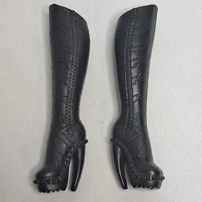 Monster High Doll Toralei Stripe Fierce Rockers Black Heeled Boots Shoes  • $14.50