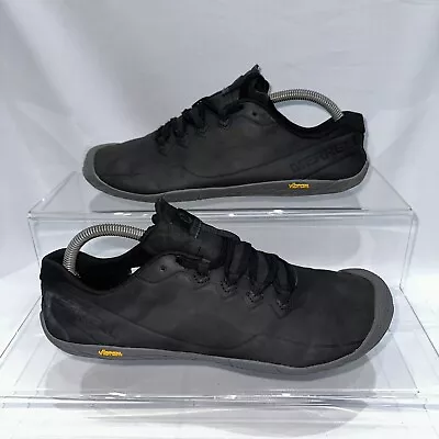 Size UK 8.5 Merrell Vapour Glove 3 Black Barefoot Running Shoes Casual Walking • £54.99