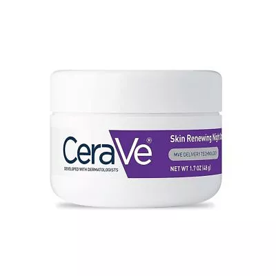 1.7oz CeraVe Skin Renewing Night Cream Moisturizing Face Cream With Niacinamide • £9.95