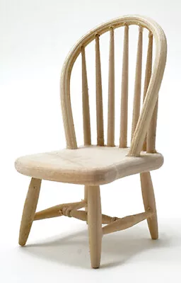 Dollhouse Miniatures 1:12 Scale Windsor Chair Unfinished #CLA08650 • $11.99