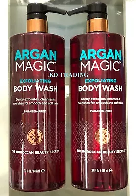 (2-Pack) ARGAN MAGIC™ Nutrient-Rich Argan Oil EXFOLIATING Nourishing BODY WASH • $36.95