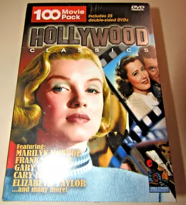 NEW Hollywood Classics  100 Movie Pack Collection Golden Era - (25 DVDs) SEALED • $23.75