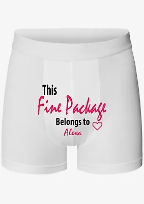 Personalised Men's Fun Novelty Boxer Trunks/Boyfriend/Husband (Fine Package) • $21.04