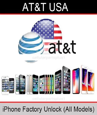 Unlock Service For AT&T IPhone 15 14 13 12 11 Pro Max Mini + Apple ATT • $4.99