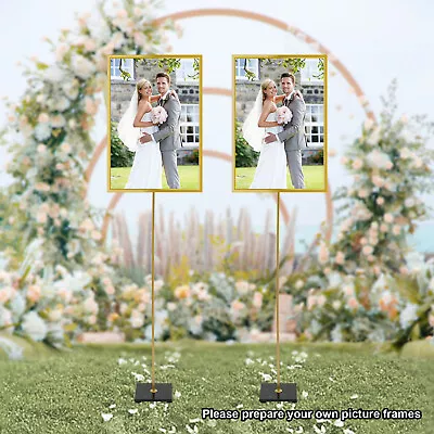 Wedding Easel Stand Floor Mount Display Lightweight Metal For Poster 20x20x160cm • $28.50