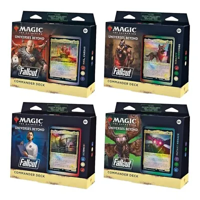 MTG Magic The Gathering: Universes Beyond Fallout Commander Deck (Display Set) • $321.95